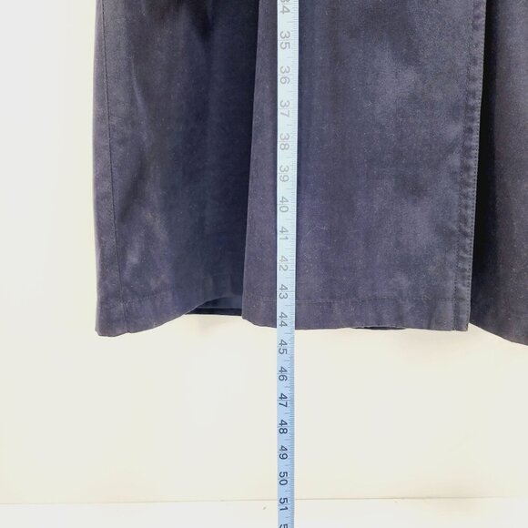 SOPHISTICATE PETITE  Navy Blue Thermal Double-Breasted Trench Coat Size 0 Womens - Picture 10 of 14